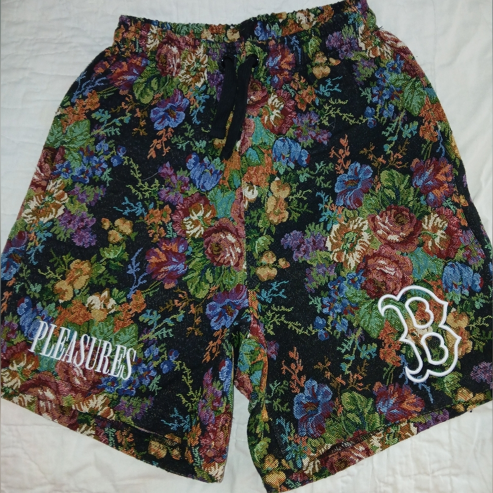 Boston Red Sox Floral Granny Shorts. Unisex Size S